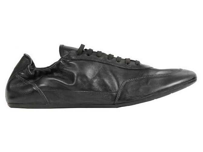Prada Collaps Leather Sneaker Schwarz