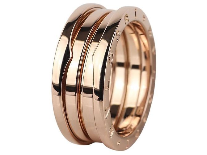Bulgari B.zero1 3-Band Ring Pink Gold Size 60