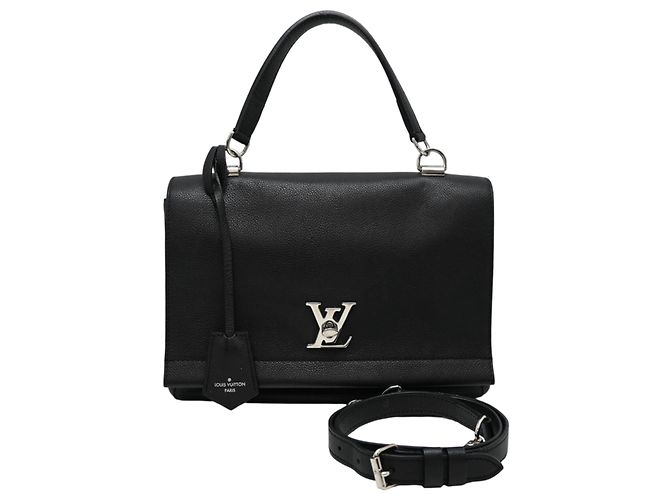 Borsa Louis Vuitton Lockme Cartable Nero