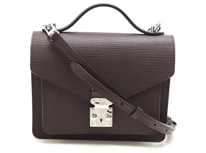 Bolsa de mão Louis Vuitton Monceau BB para mulher Roxo Roxo escuro