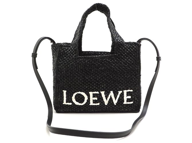 Sac à main Loewe Font Tote Mini Noir