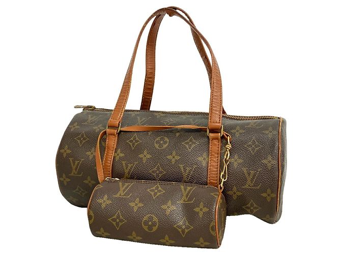 Borsa Louis Vuitton Monogram Papillon 30 Marrone