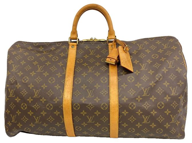 Louis Vuitton Boston Monogram Keepall 55 Marron