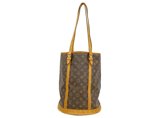 Borsa Tote Louis Vuitton Monogram Bucket GM Marrone