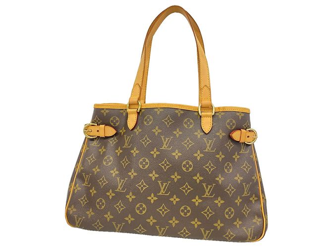 Saco Tote Horizontal Louis Vuitton Monogram Batignolles Marrom