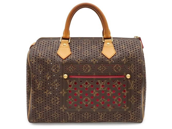 Bolso Louis Vuitton Monogram Perforated Speedy 30 Fucsia Monograma