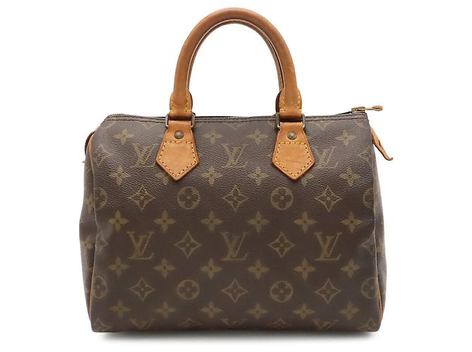 Sac à main Louis Vuitton Monogram Speedy 25 Marron