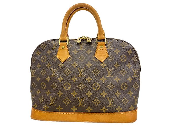 Borsa Louis Vuitton Alma Monogram Marrone