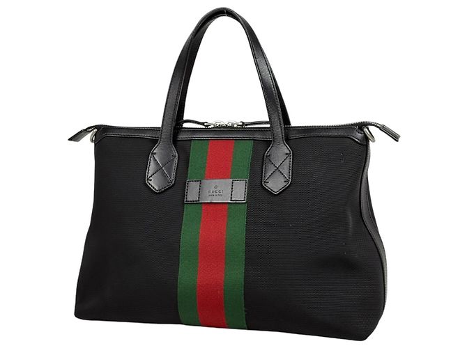 Sac cabas Gucci Sherry Line Black Noir