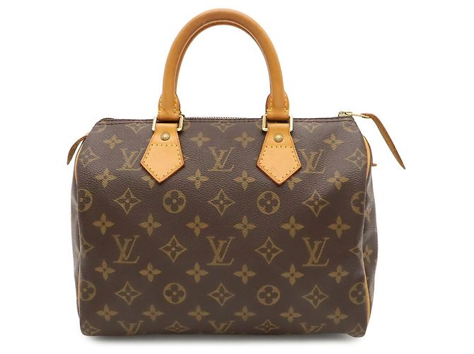 Sac à main Louis Vuitton Monogram Speedy 25 Marron