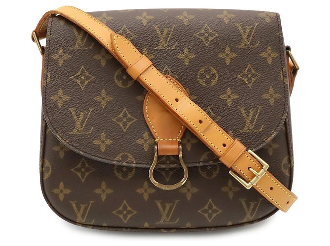 Bolsa de Ombro Louis Vuitton Monogram Saint Cloud GM Marrom Branco