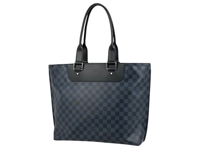 Borsa Cabas Voyage Louis Vuitton Nero Blu navy