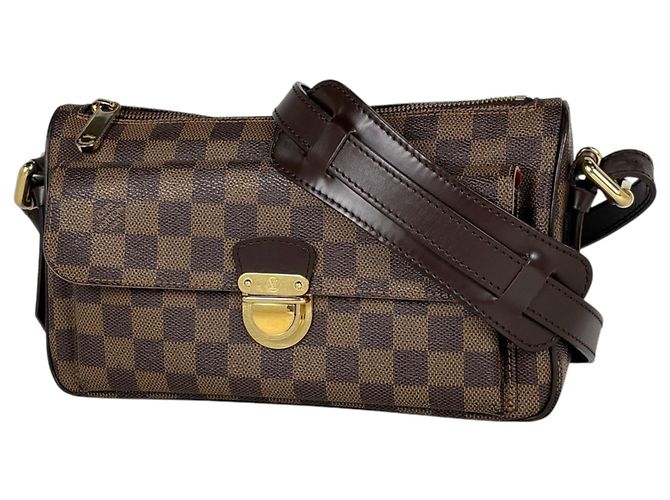 Borsa a tracolla Louis Vuitton Ravello GM Marrone Damier ebene