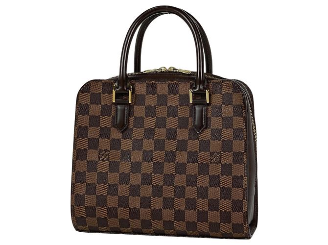 Bolsa de mão Louis Vuitton Triana Marrom Damier ebene