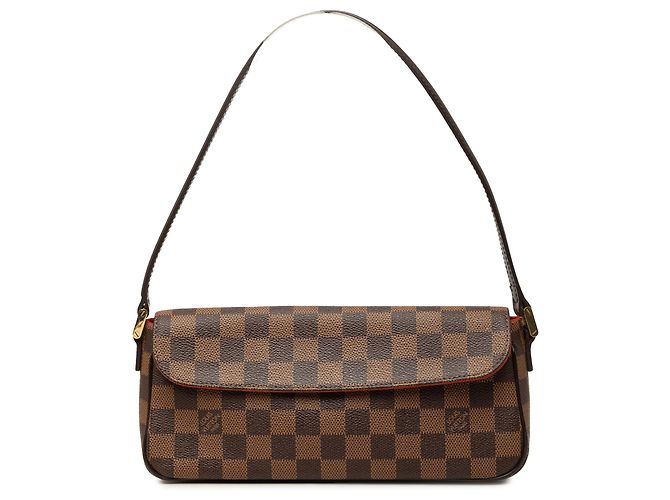 Louis Vuitton Brown Damier Ebene Recoleta Braun