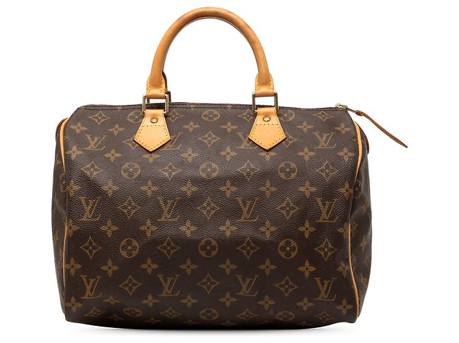 Louis Vuitton Brown Monogram Speedy 30 Marrom