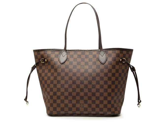 Louis Vuitton Brown Damier Ebene Neverfull MM Marron