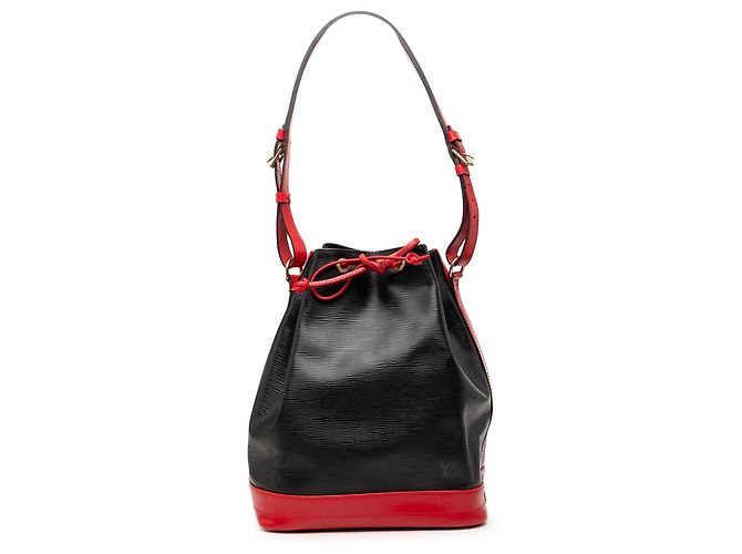 Louis Vuitton Black Epi Bicolor Noe GM Noir