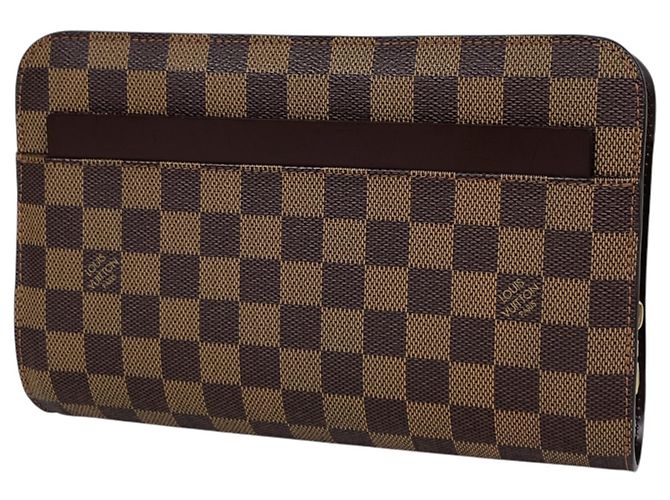 Louis Vuitton Saint Second Clutch Tasche Braun