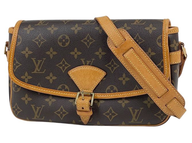 Sac à épaule Louis Vuitton Sologne Marron