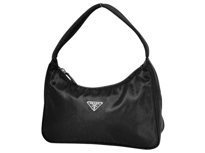Sac à main Prada en nylon noir
