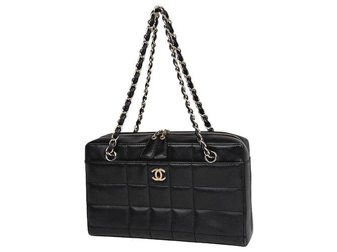 Borsa Tote Chanel in pelle nera Nero