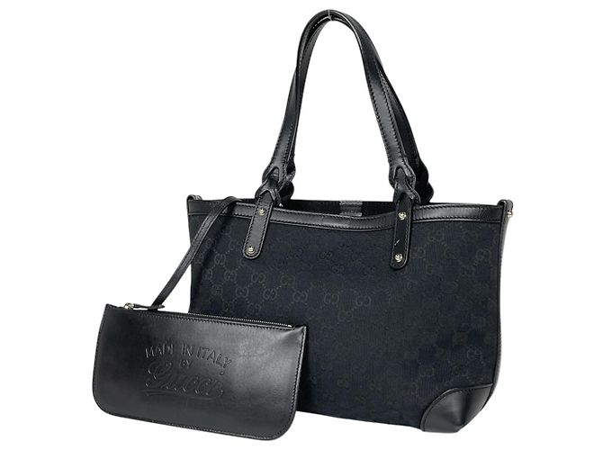 Borsa Gucci GG Canvas Black Nero