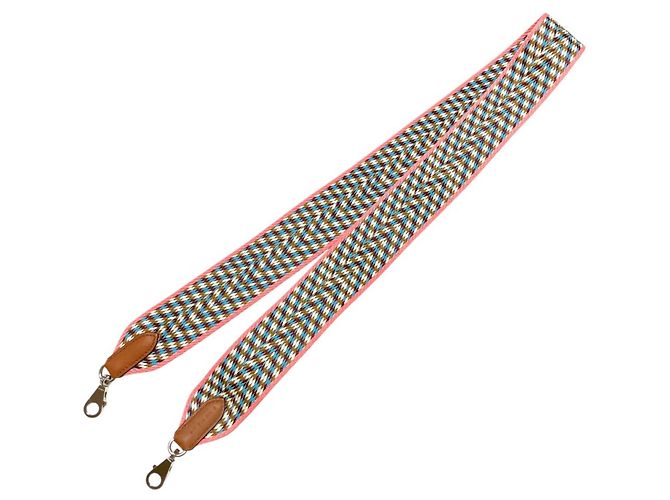 Hermès Hermes Zigzag Shoulder Strap Brown Pink White