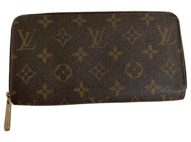 Portefeuille Zippy Monogram Louis Vuitton Marron Monogramme