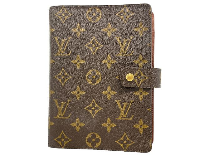 Louis Vuitton Monogram Agenda MM Notebook Cover Brown