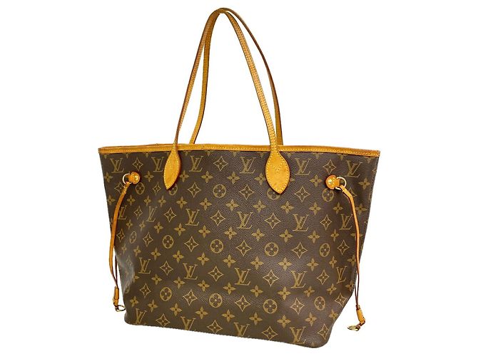 Borsa Tote Louis Vuitton Monogram Neverfull MM Marrone