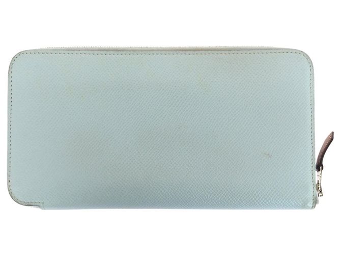 Hermès Hermes Azap Silk Long Wallet in Light Blue
