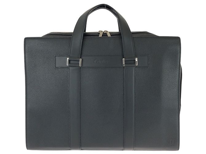 Cartier Must Line Porte-documents en cuir noir