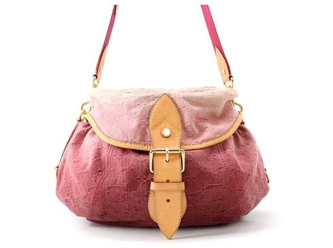 Borsa a tracolla Louis Vuitton Monogram Denim Sunshine NM Rosso