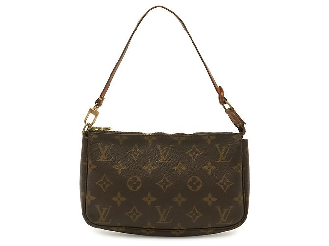 Louis Vuitton Monogram Pochette Accessoires Handtasche Braun