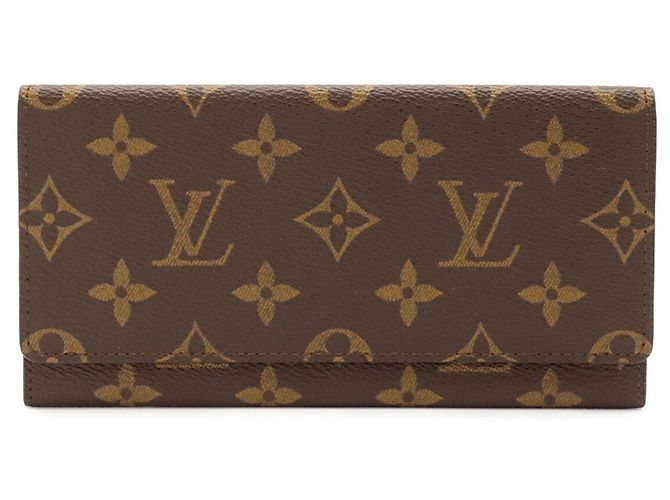 Louis Vuitton Monogram Porte Yen Bi-fold Long Wallet Braun