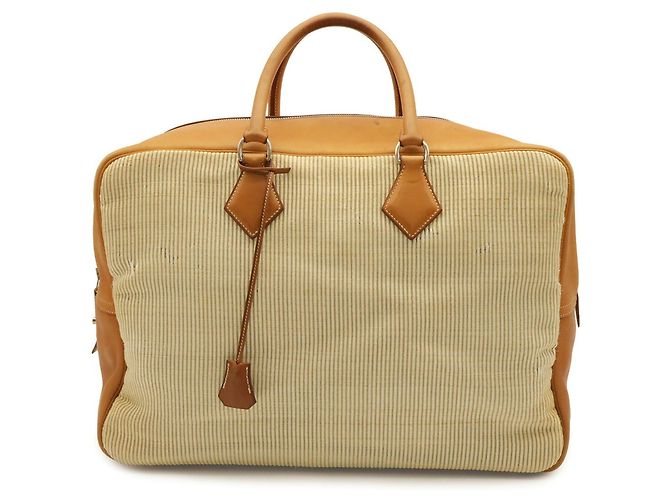 Hermès Borsa Boston Hermes Victoria 45 Marrone chiaro