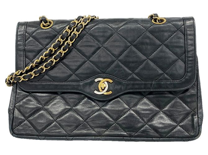Borsa a tracolla Chanel Matelassé Nero