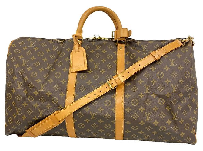 Louis Vuitton Boston Monogram Keepall Bandoulière 60 Marrom