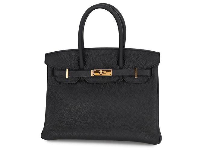Hermès Borsa Hermes Birkin 30 in pelle Taurillon Clemence nera Nero