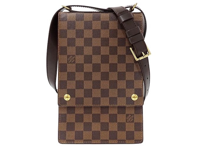 Bolsa de Ombro Louis Vuitton Damier Canvas Damier ebene