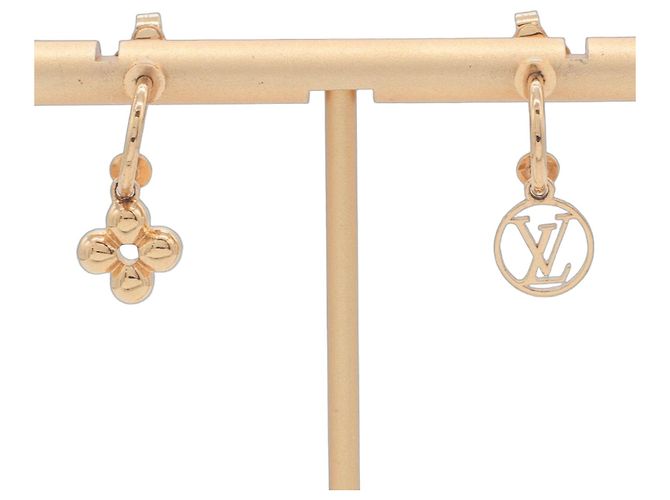 Boucles d'oreilles clips Blooming Louis Vuitton Doré