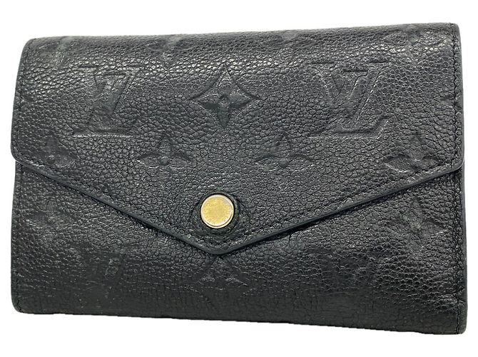 Louis Vuitton Tri-fold Geldbörse in Noir Schwarz