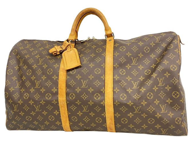 Louis Vuitton Boston Monogram Keepall 60 Marrom
