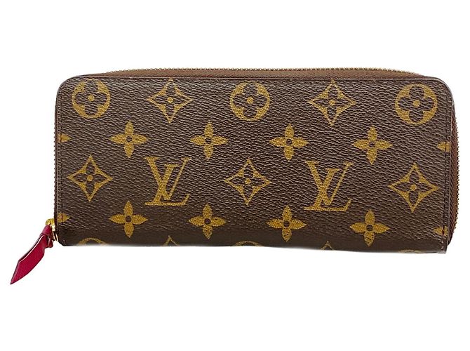 Louis Vuitton Monogram Portefeuille Clemence Long Wallet Fuschia