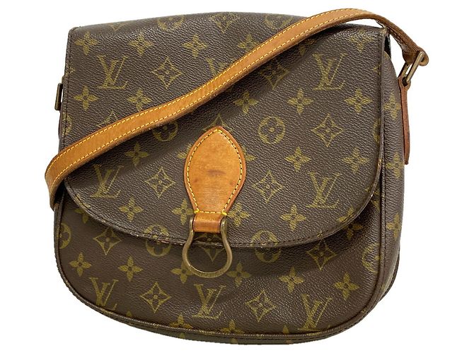 Sac à épaule Louis Vuitton Monogram Saint Cloud GM Marron
