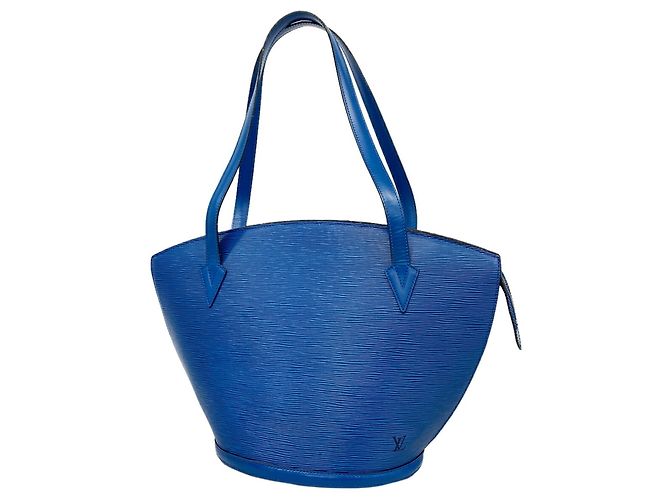 Borsa a tracolla Louis Vuitton Epi Saint Jacques in Toledo Blue