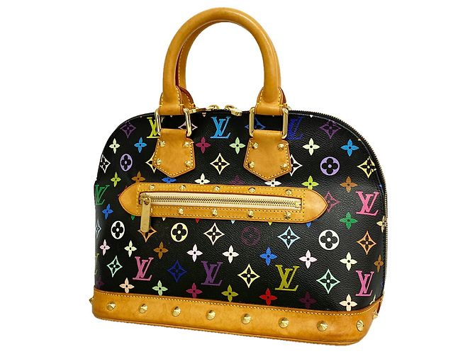 Louis Vuitton Alma Monogram Handtasche Schwarz