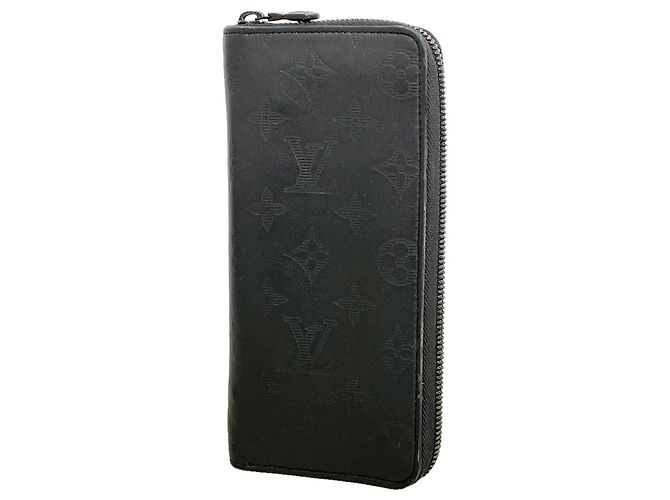 Louis Vuitton Monogram Shadow Zippy Wallet Black