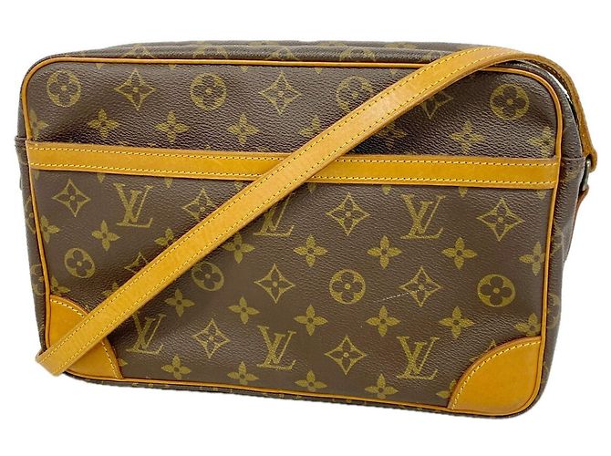 Sac à épaule Louis Vuitton Monogram Trocadero 30 Marron